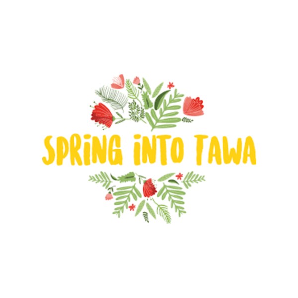 spring into tawa logo